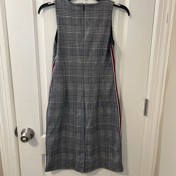 Banana republic plaid dress with side stripe size 0 - Picture 4 of 7